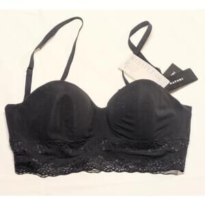 NWT Natori Bliss Perfection 30DD Strapless Black Bra